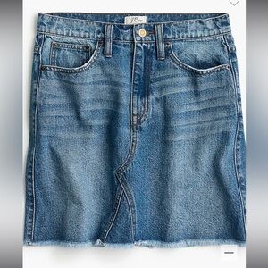 J. crew Jeans / raw hem / denim mini skirt / size 31